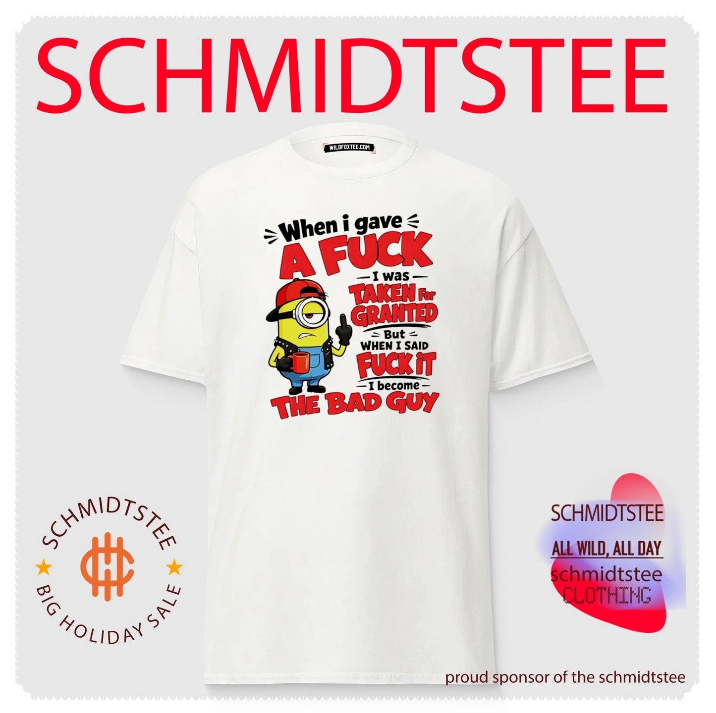 When I Gave a Fuck I Was Taken for Granted but When I Said Fuck It I Became the Bad Guy shirt