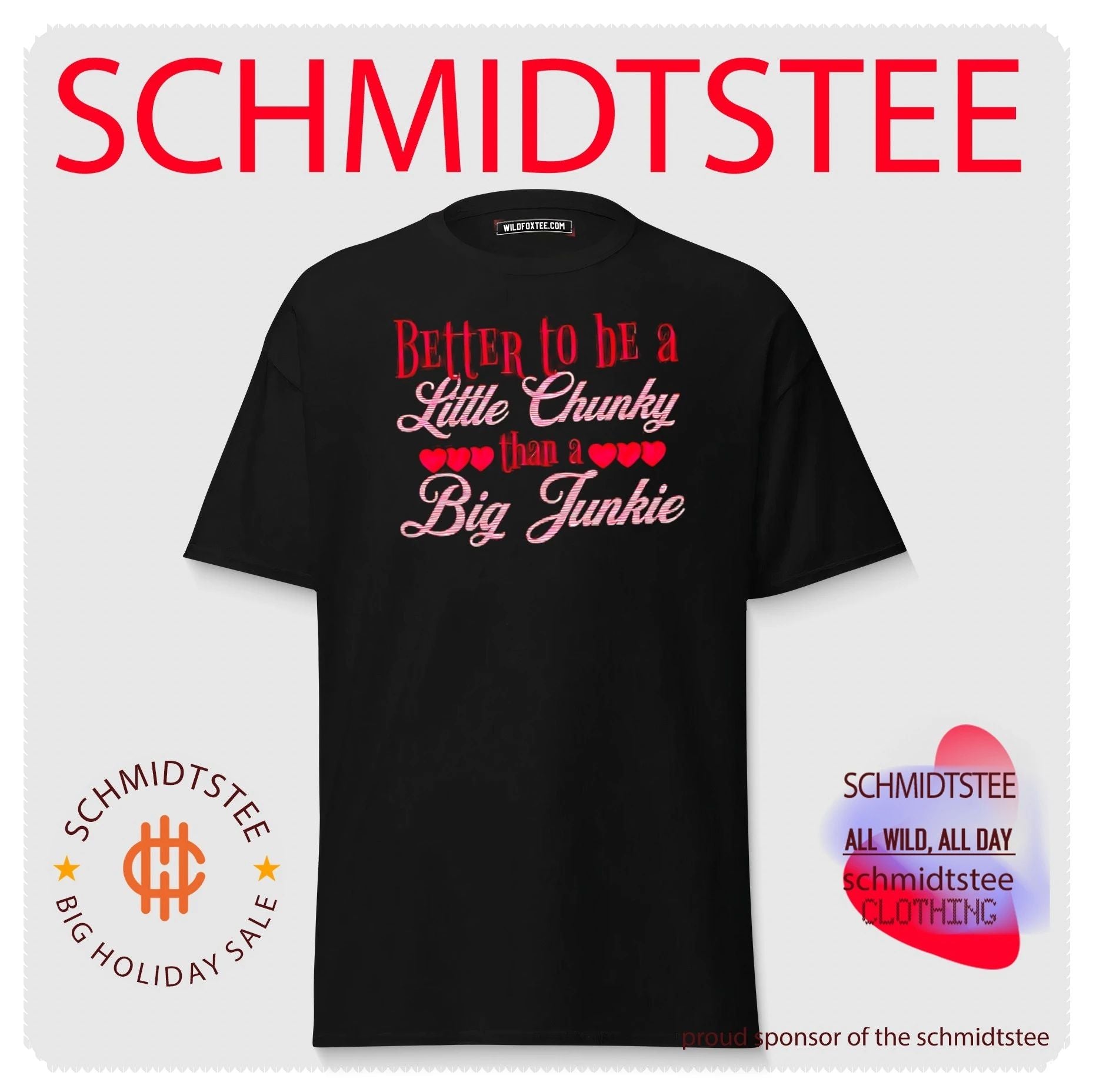 Better to be a little chunky than a big junkie shirt