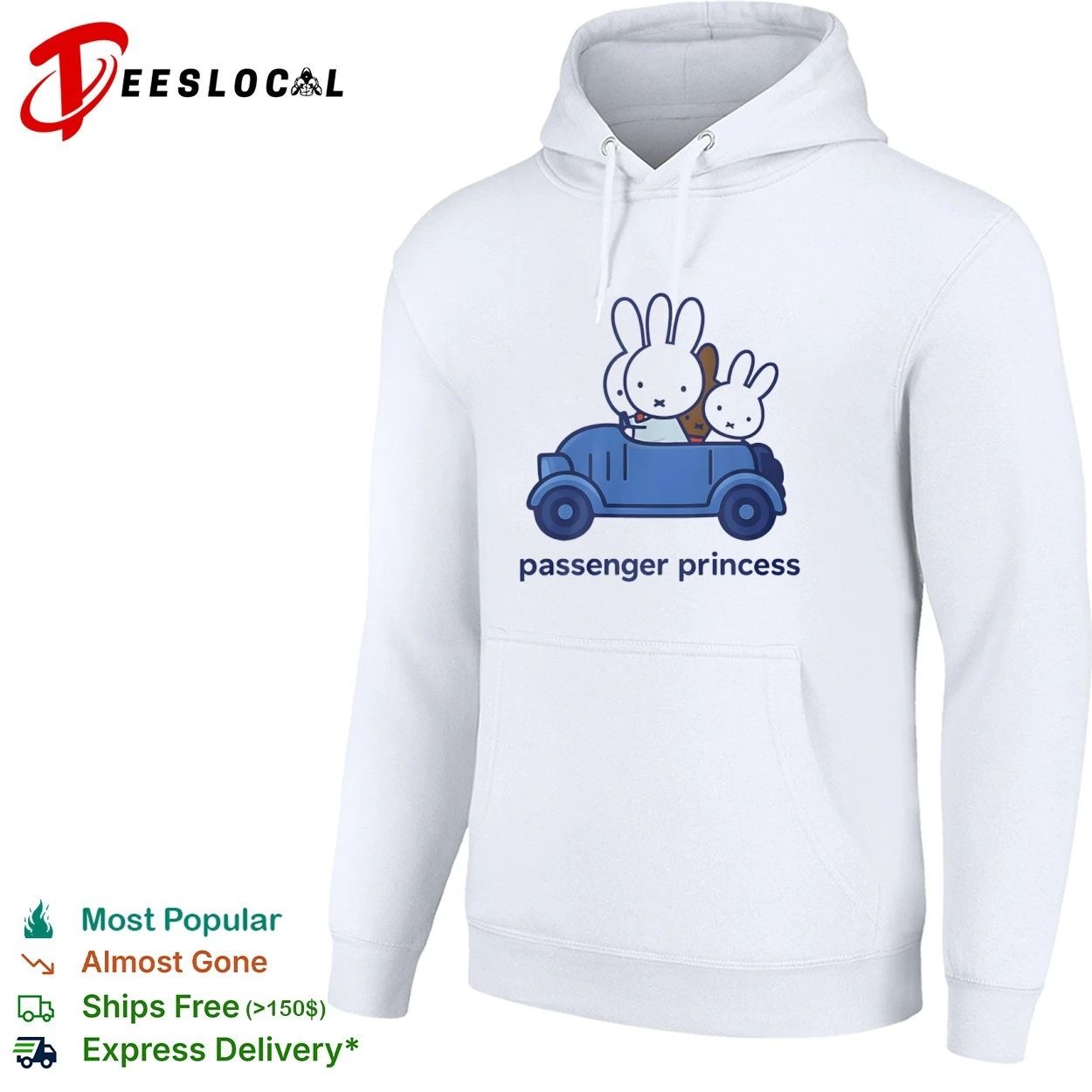 Miffy Passenger Princess Bunny Cute Rabbit T-shirt