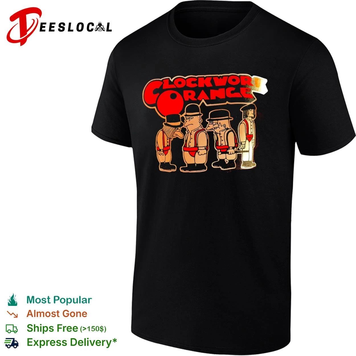 Clockwork Orange The Simpsons Characters T-shirt