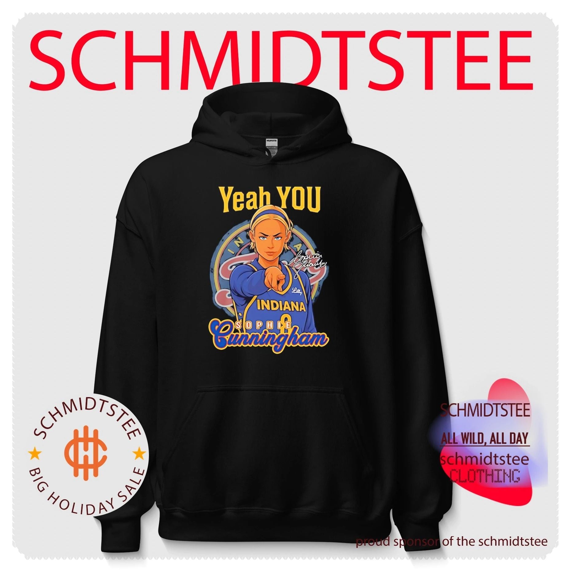 Indiana Fever Sophie Cunningham pointing yeah you signature shirt