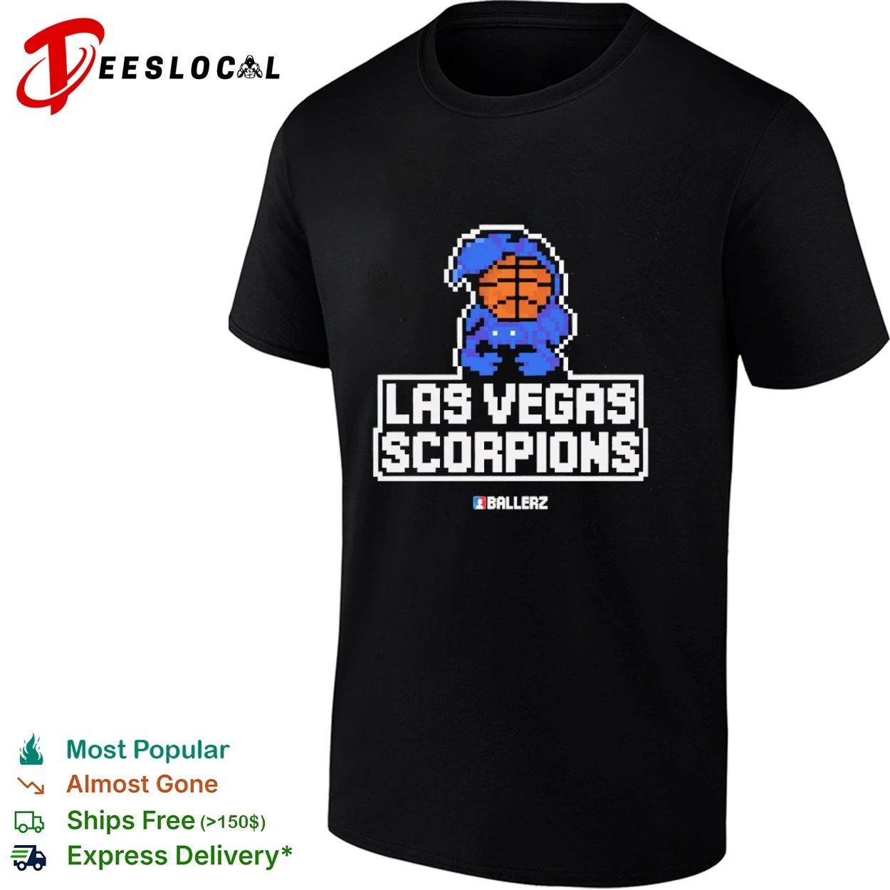 Las Vegas Scorpions Ballerz basketball T-shirt