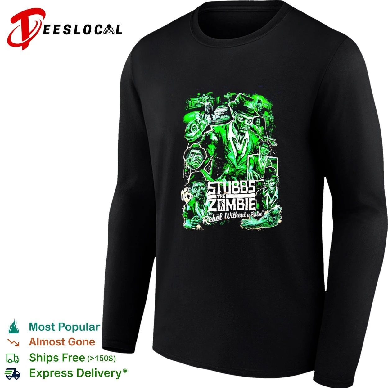 Stubbs the Zombie in Rebel Without a Pulse T-shirt