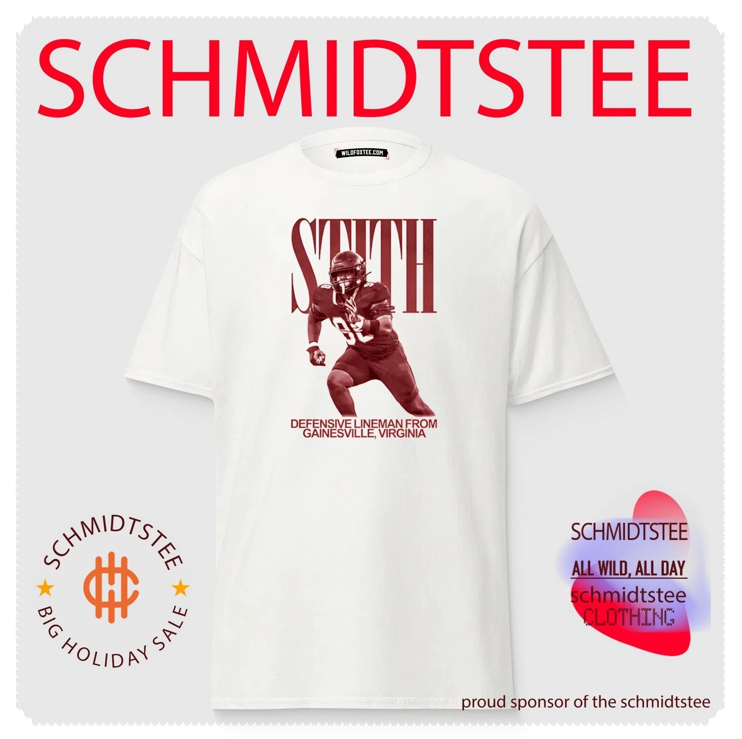 Jeramy Stith Defensive Lineman from Gainesville Virginia shirt