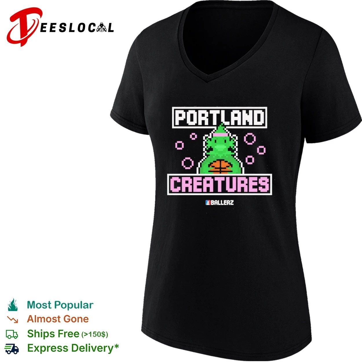 Portland Creatures Ballerz basketball T-shirt
