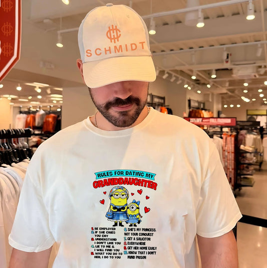 Rules for Dating My Granddaughter Minions Funny Quote shirt