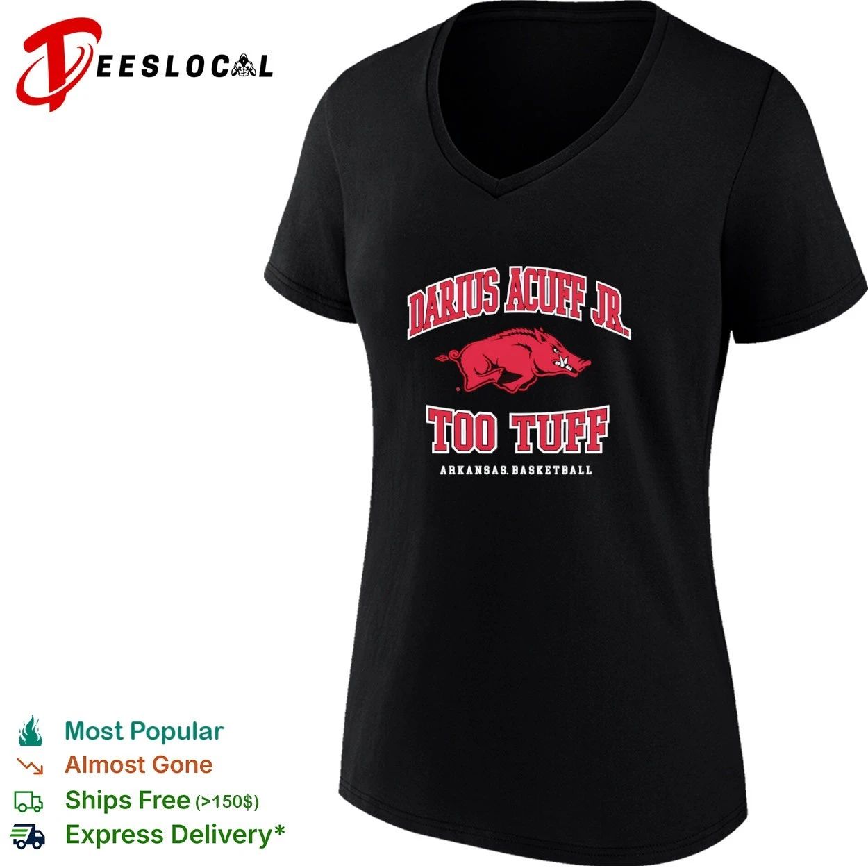 Darius Acuff Jr Too Tuff Arkansas Basketball T-shirt