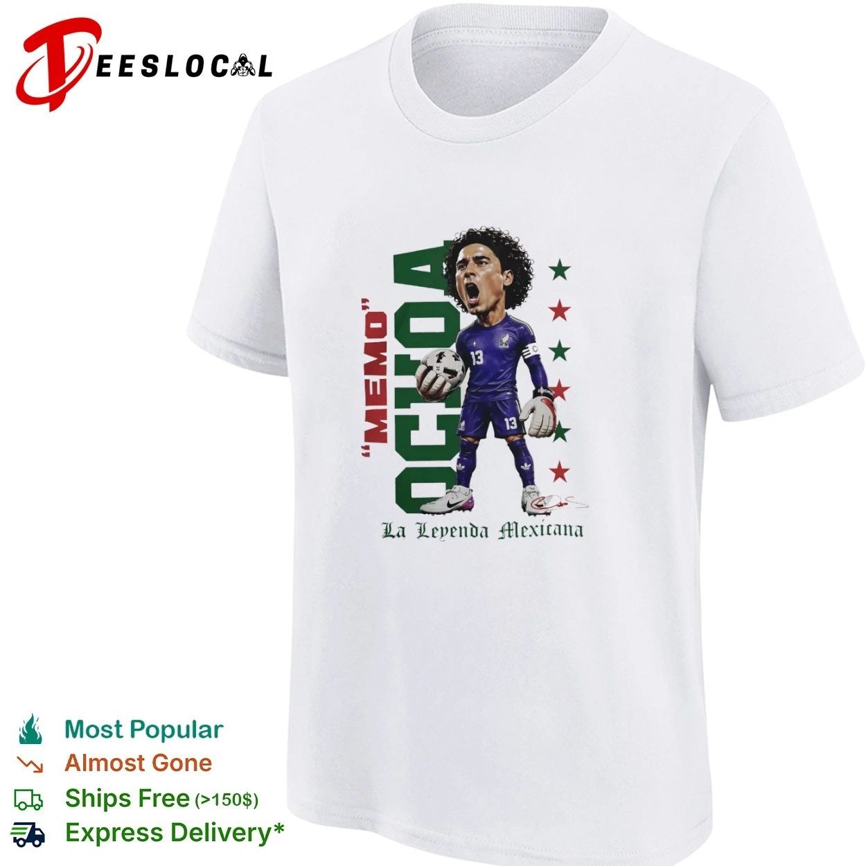 Memo Ochoa Mexico National Team La Leyenda Mexicana T-shirt