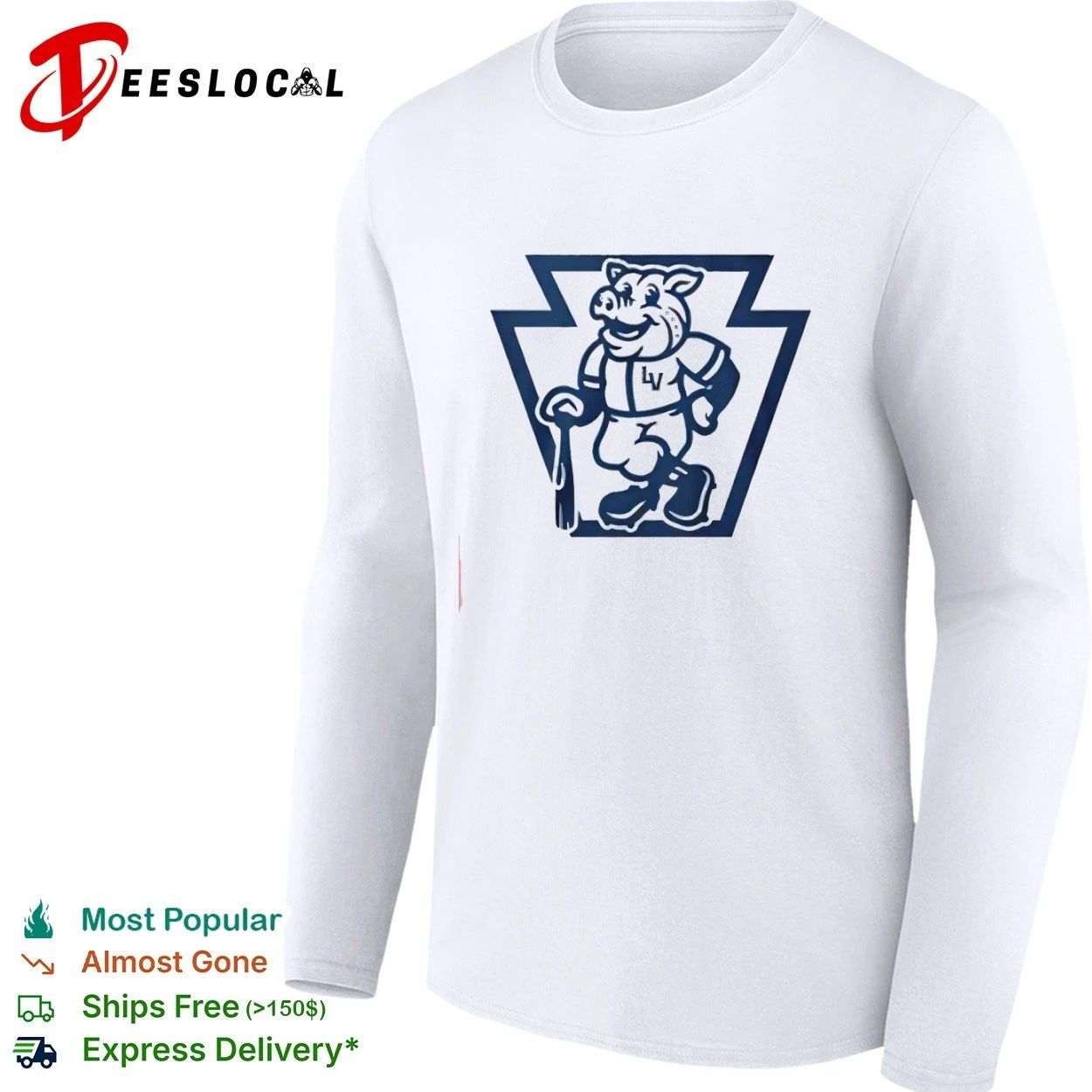 Lehigh Valley IronPigs Baseball Mascot T-shirt