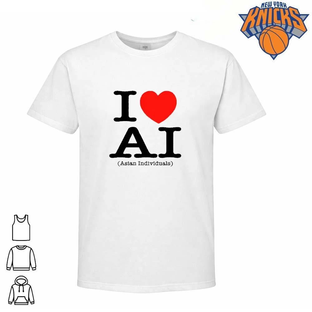 I Love AI Asian Individuals Funny Meme Heart Shirt