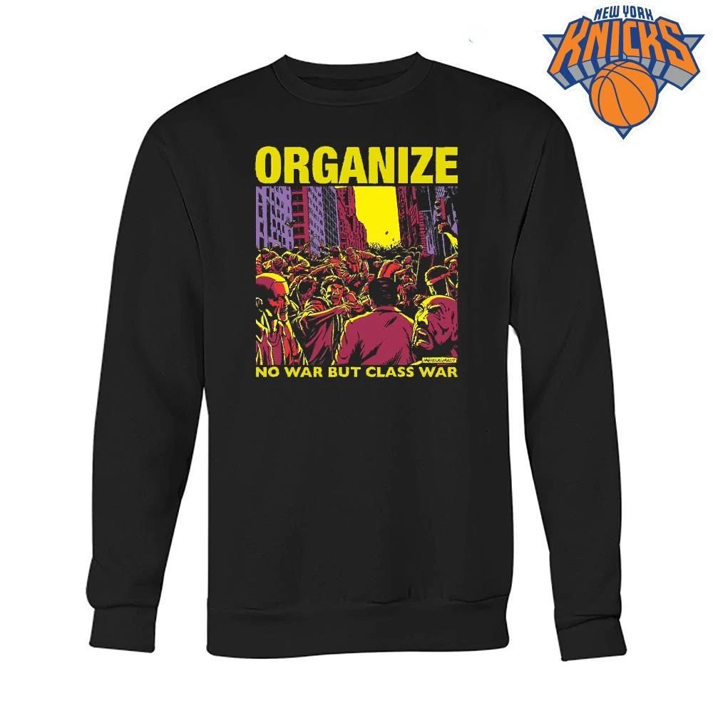 Organize No War But Class War Vintage Comic Protest Graphic shirt
