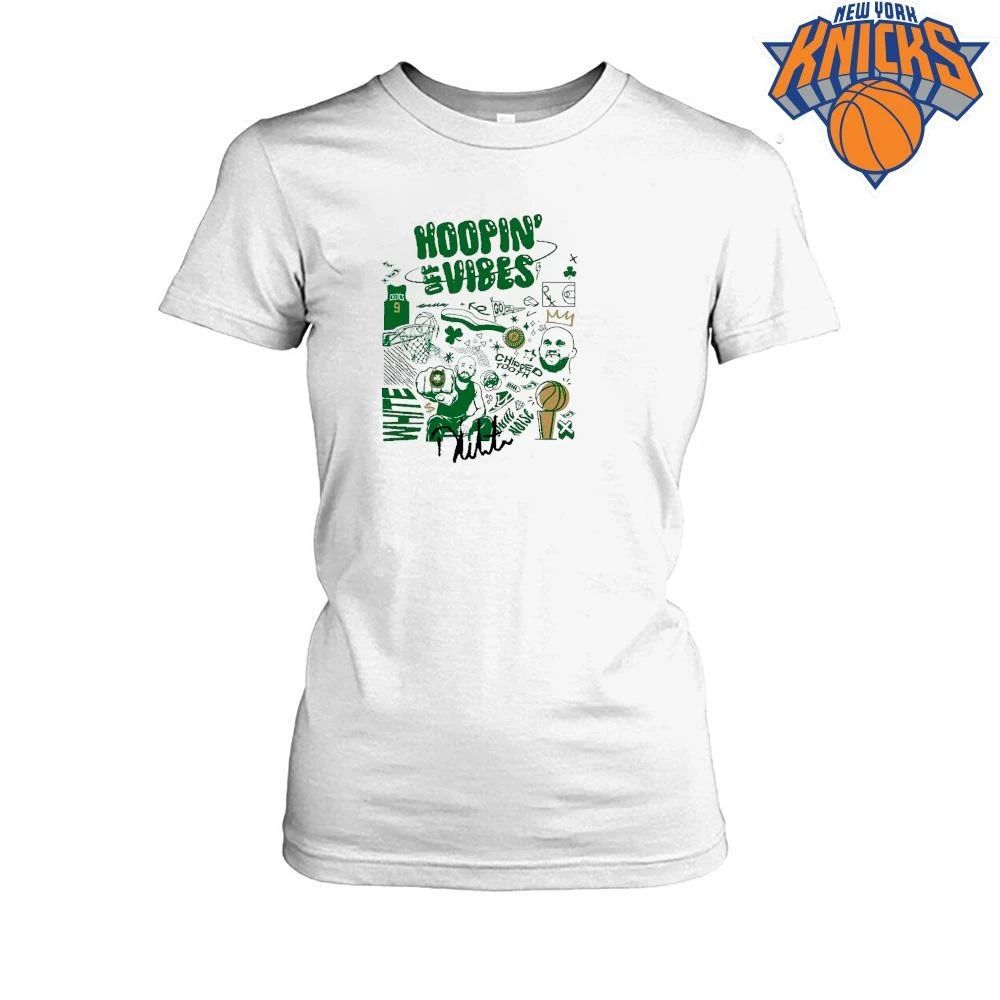 Derrick White Hoop Vibes Boston Celtics Championship Chipped Tooth Ring Doodle shirt