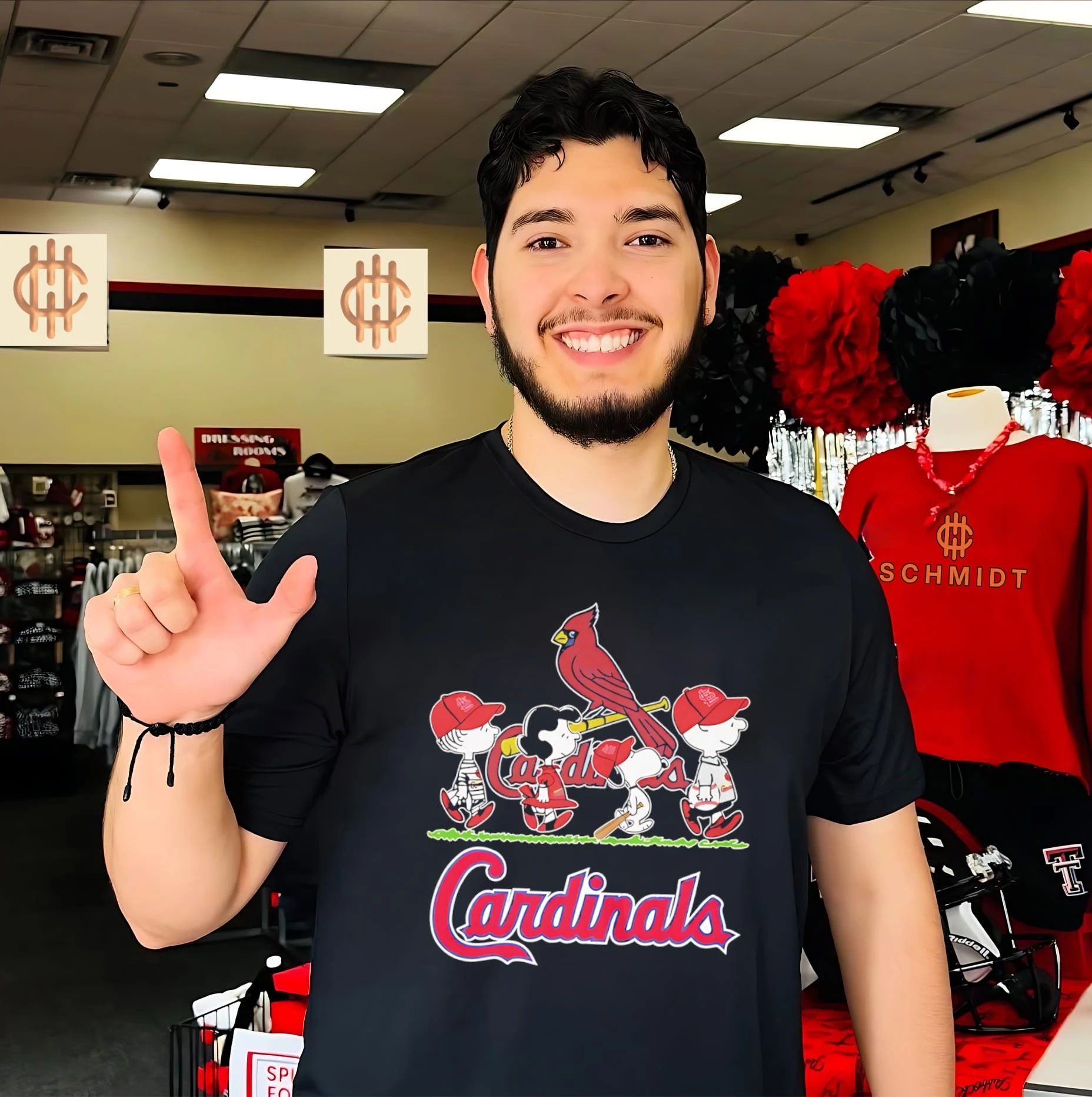 Peanuts x St. Louis Cardinals Abbey Road shirt