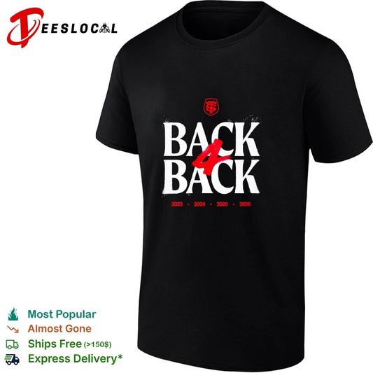 Back 4 Back 2023 2024 2025 2026 Stade Toulousain T-shirt