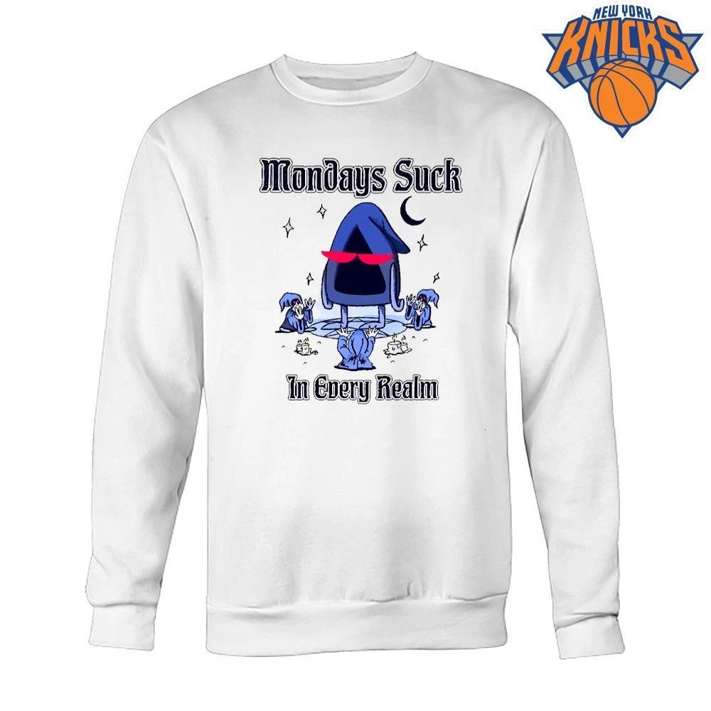 Mondays Suck In Every Realm Cult Wizard Funny Meme Shirt