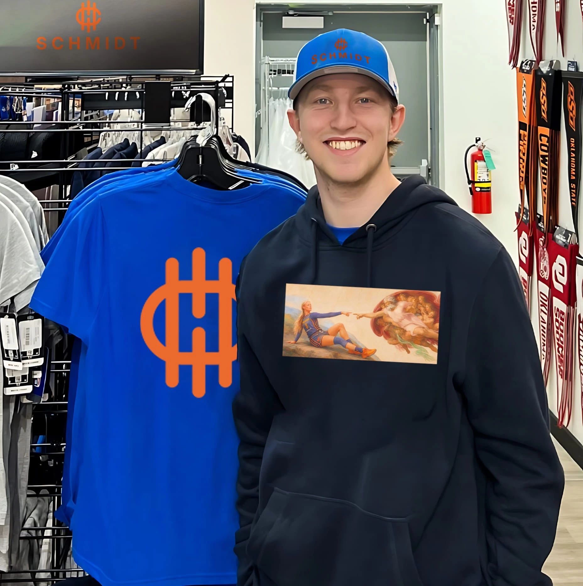 Indiana Fever Sophie Cunningham the Creation of Adam meme shirt