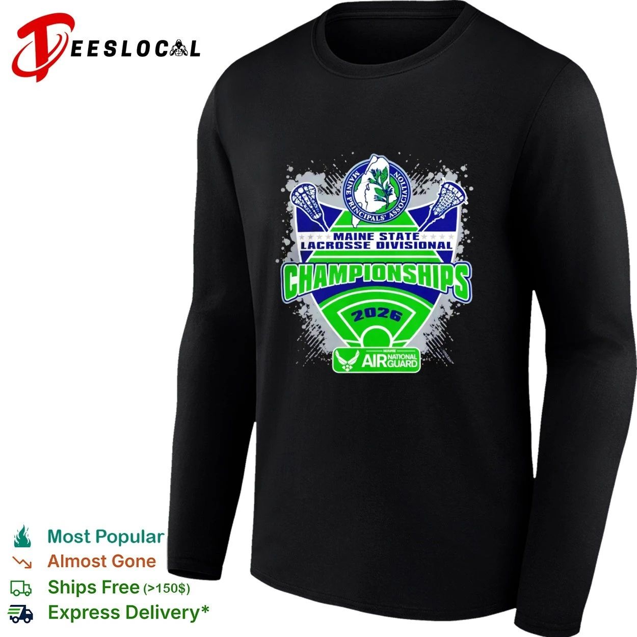 Maine Principals Association Maine State Lacrosse Divisional Championships 2026 T-shirt