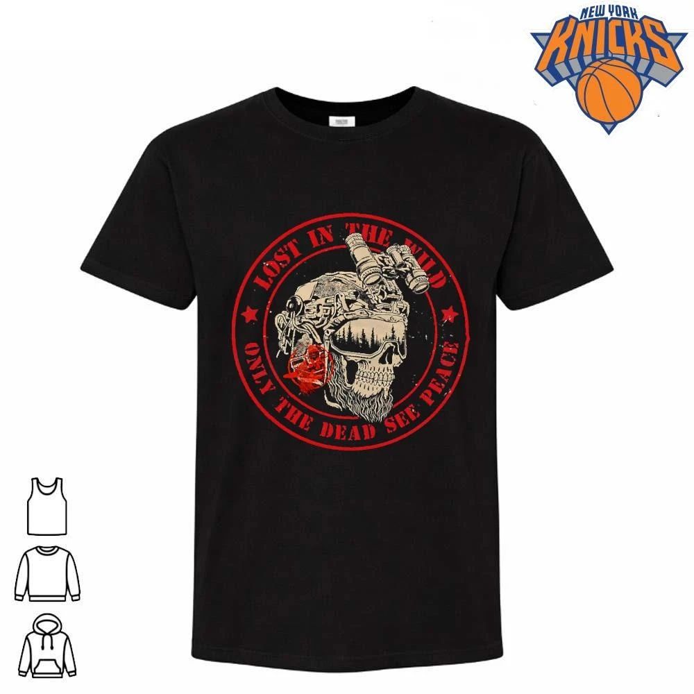 Lost In The Wild Only The Dead See Peace Skull Tactical Shirt