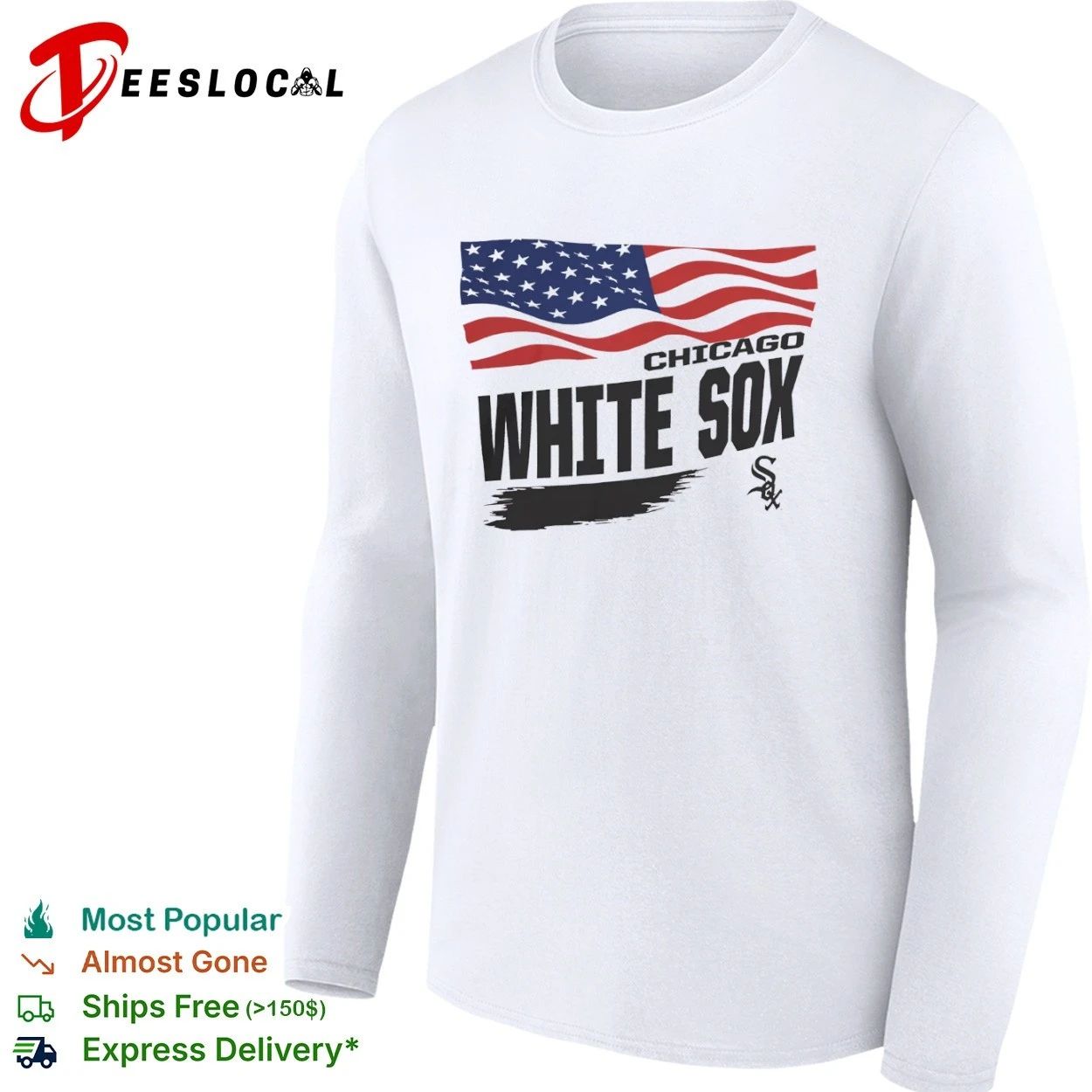 Chicago White Sox Waving Flag Starter T-shirt