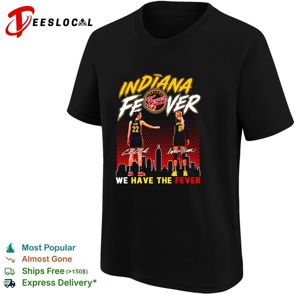 Caitlin Clark and Sophie Cunningham Indiana Fever We Have the Fever T-shirt