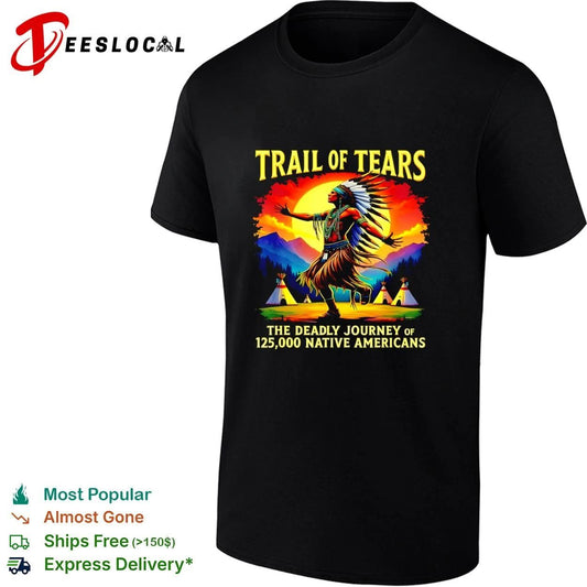 Trail of Tears the Deadly Journey of 125000 Native Americans T-shirt