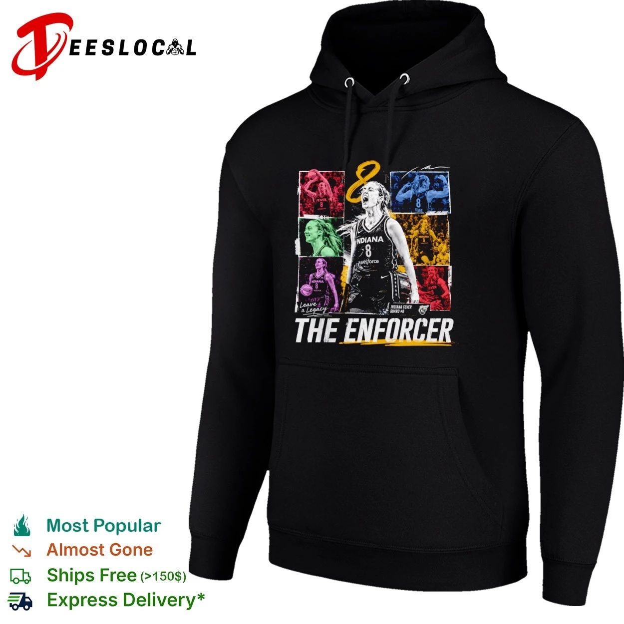 Sophie Cunningham Indiana Fever The Enforcer Leave a Legacy T-shirt
