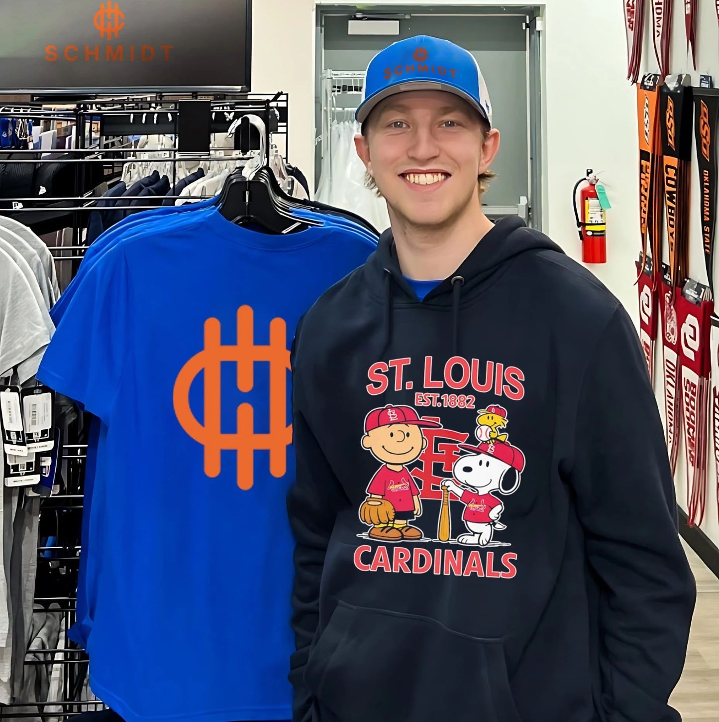Peanuts x St. Louis Cardinals Baseball est 1882 shirt