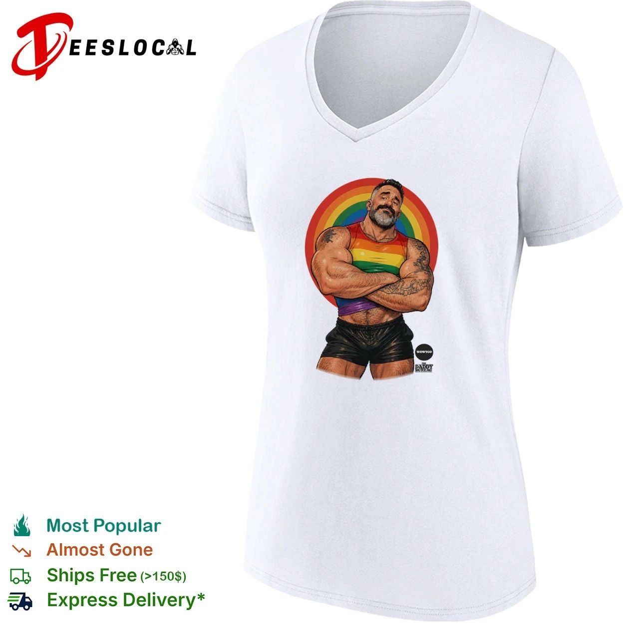 The Daddy Bureau Wowyco Rainbow Gay Pride T-shirt