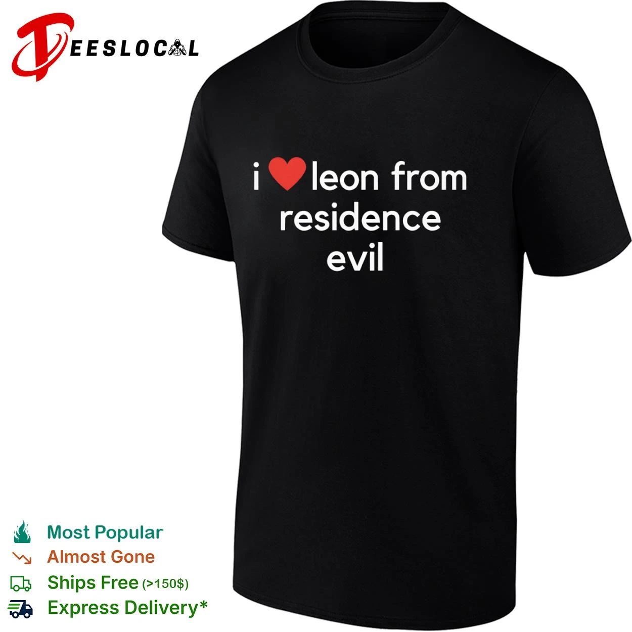 I Love Leon from Residence Evil Video Game T-shirt
