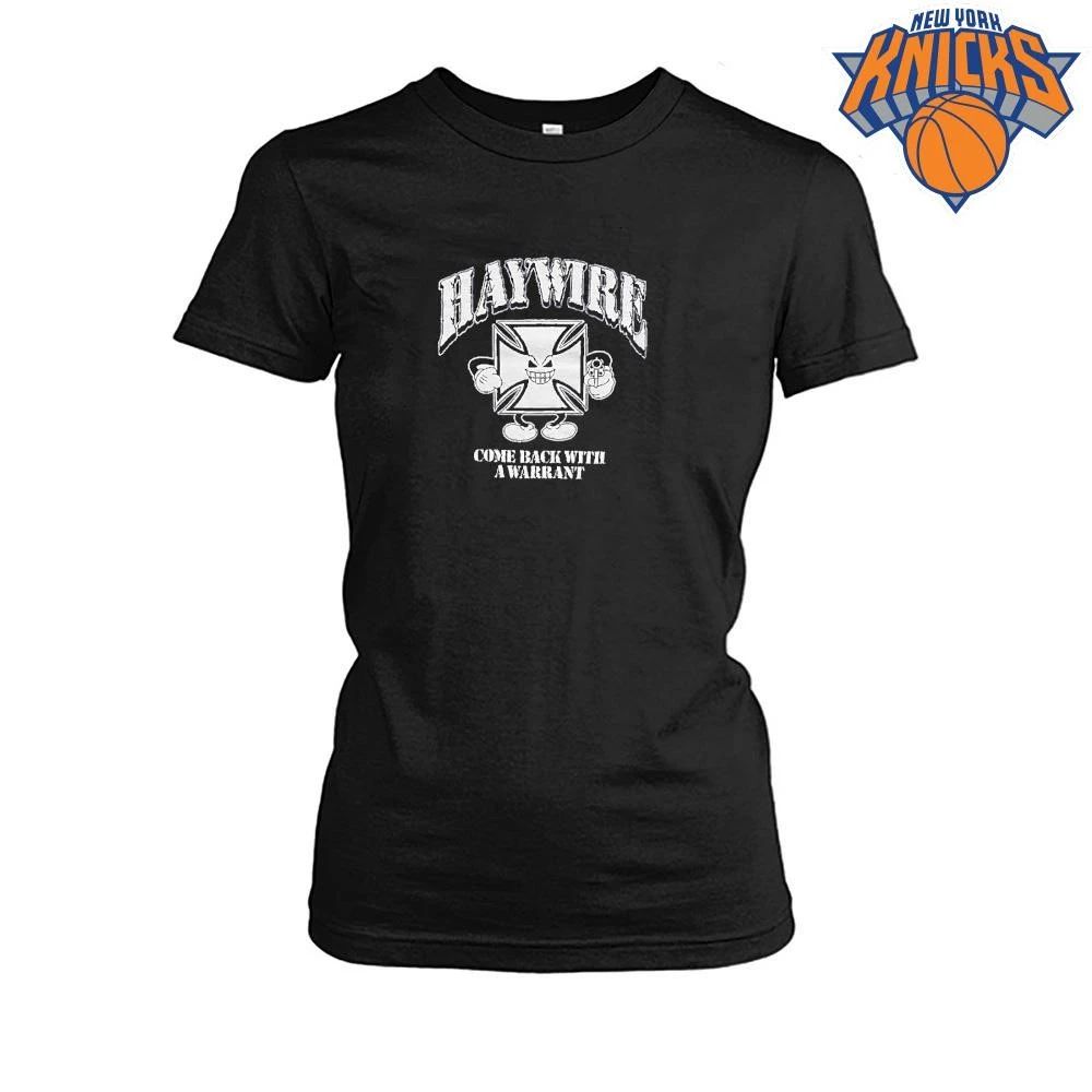 Haywire come back with a warrant maltese cross mascot with gun shirt