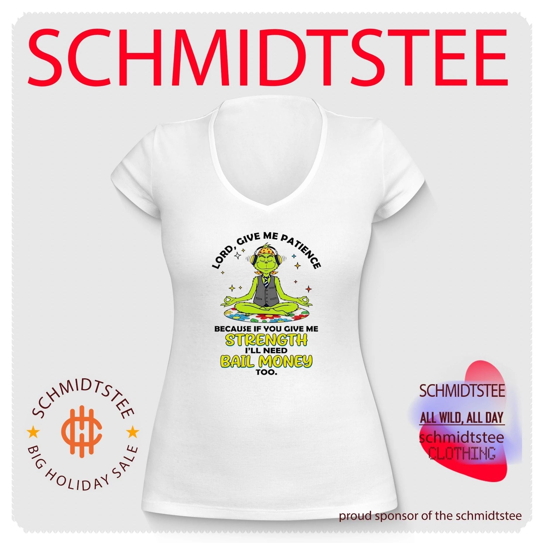 Lord Give Me Patience Because If You Give Me Strength I Will Need Bail Money Too shirt