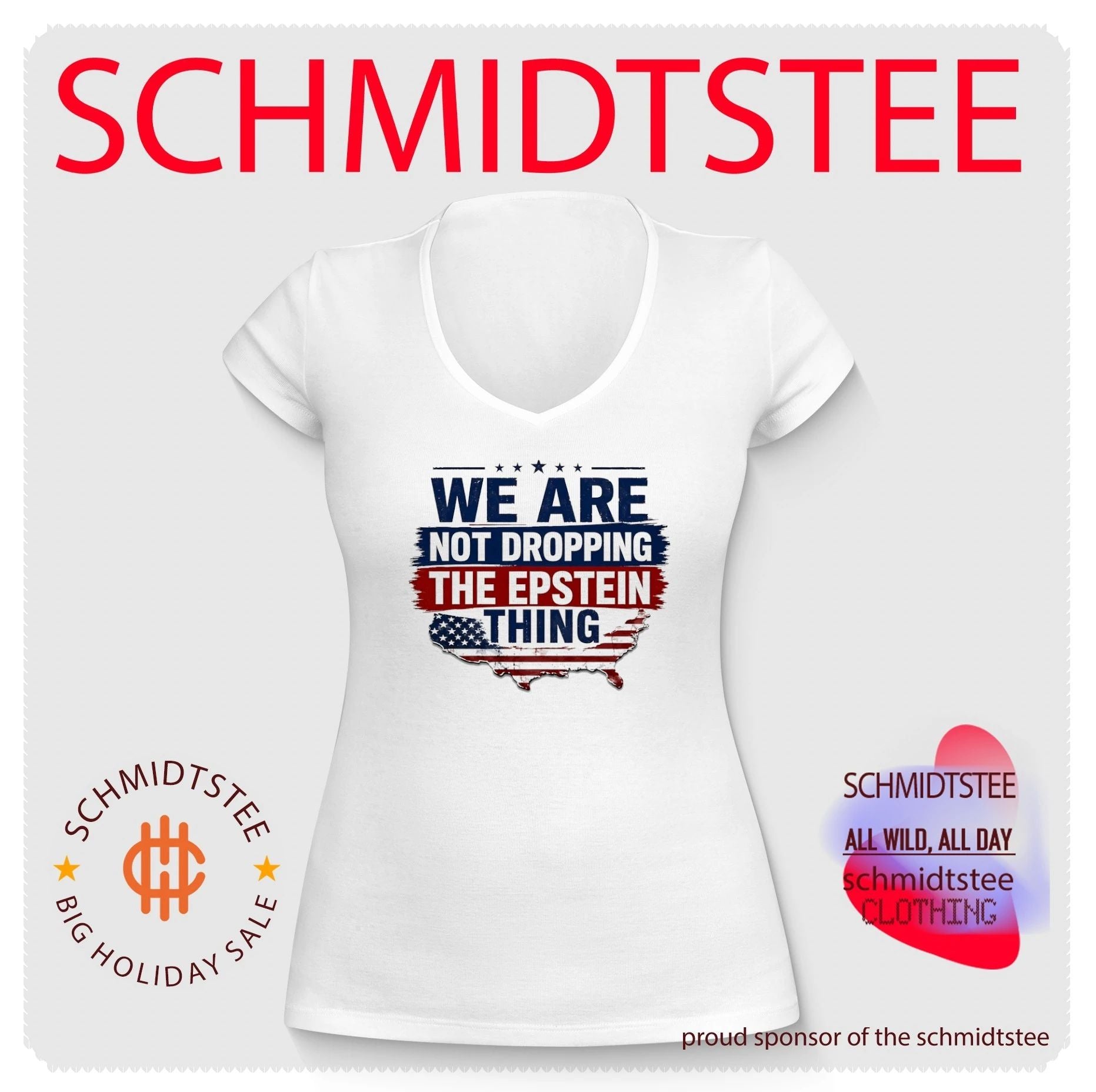 We are not dropping the Epstein thing American flag shirt