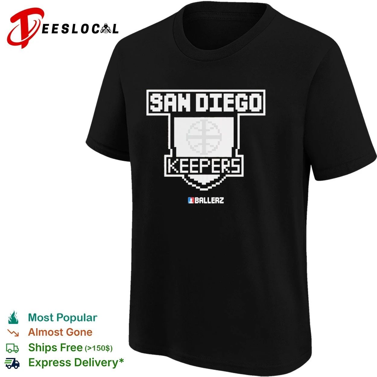 San Diego Keepers Ballerz Soccer Goalkeeper T-shirt