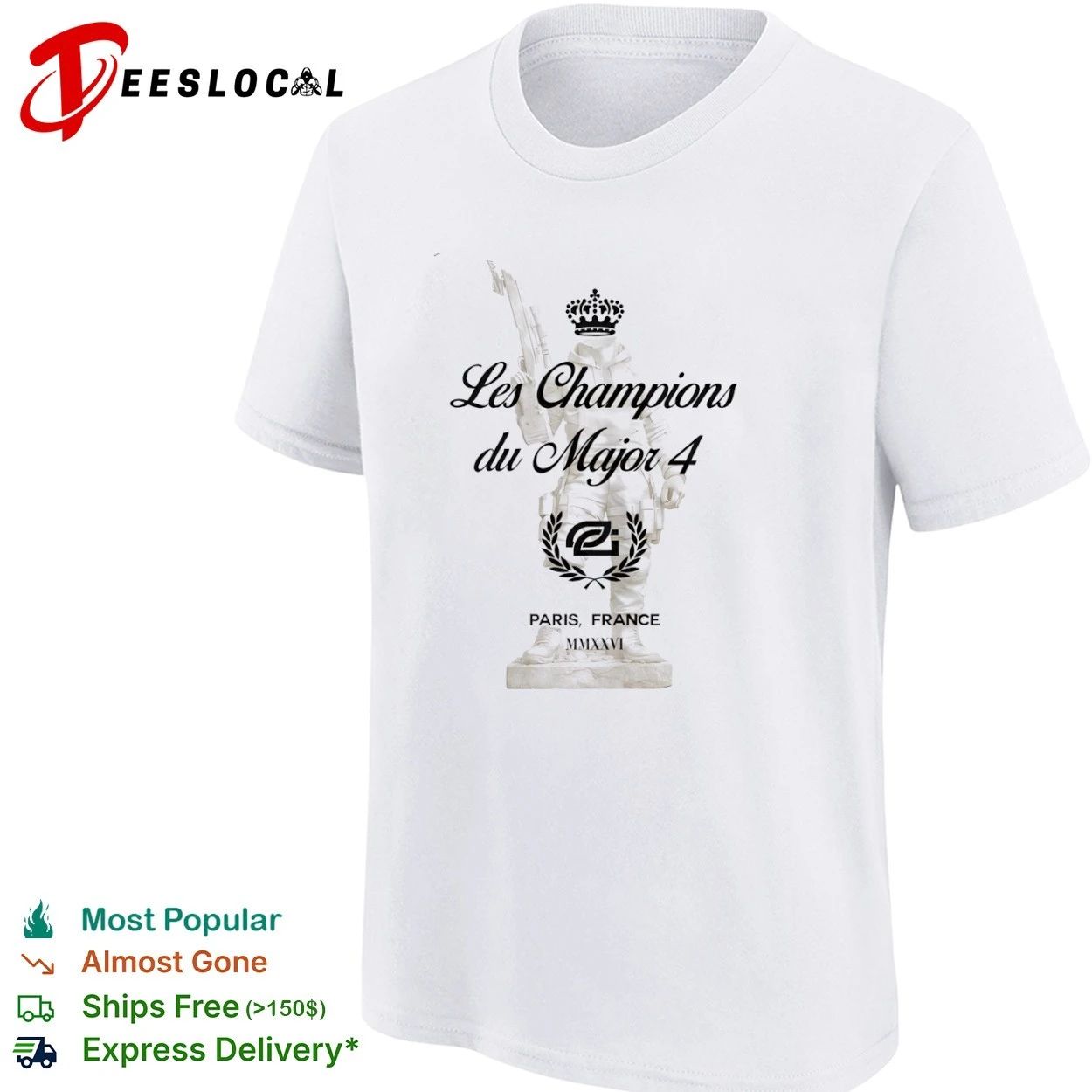 Les Champions du Major 4 Paris France MMXXVI T-shirt