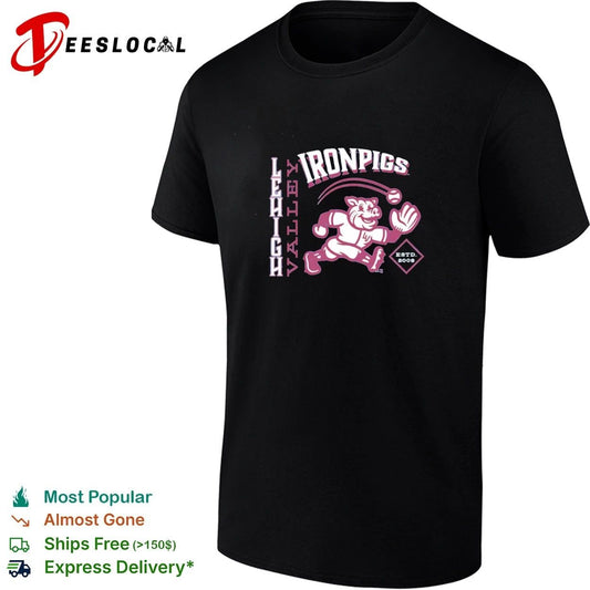Lehigh Valley IronPigs Arched Catch Lehigh Valley IronPigs Retro T-shirt