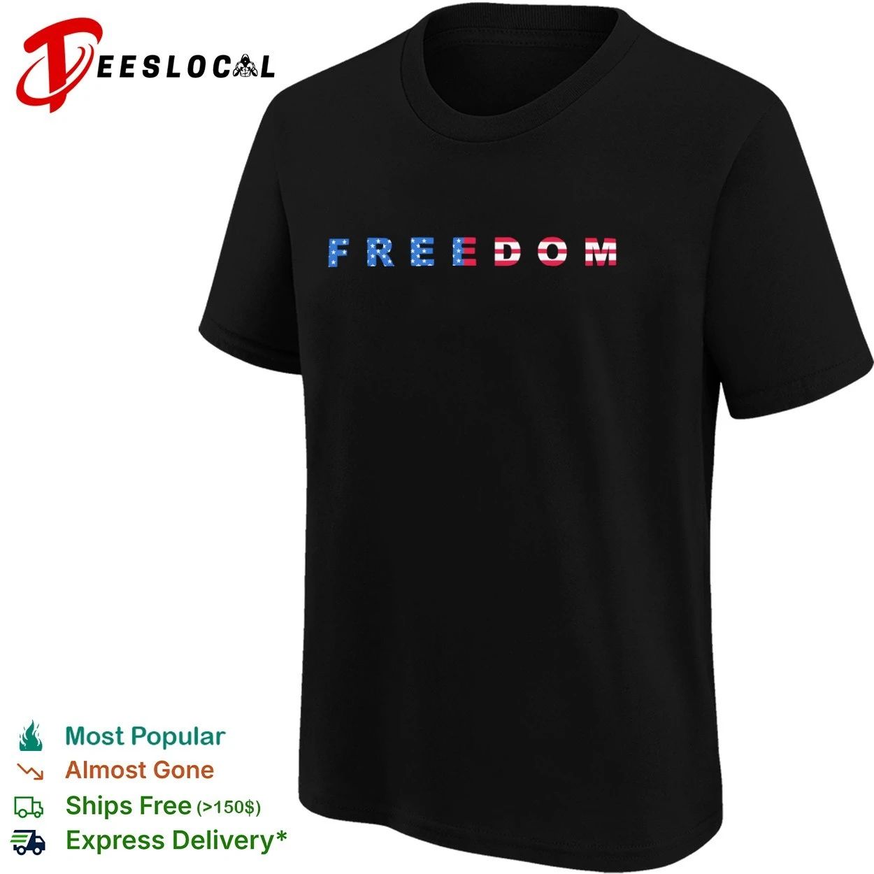 Freedom 250th Anniversary USA Patriotic T-shirt