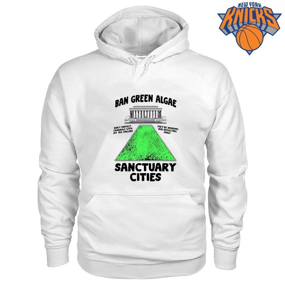 Ban Green Algae Sanctuary Cities Lincoln Memorial Reflecting Pool T-Shirt