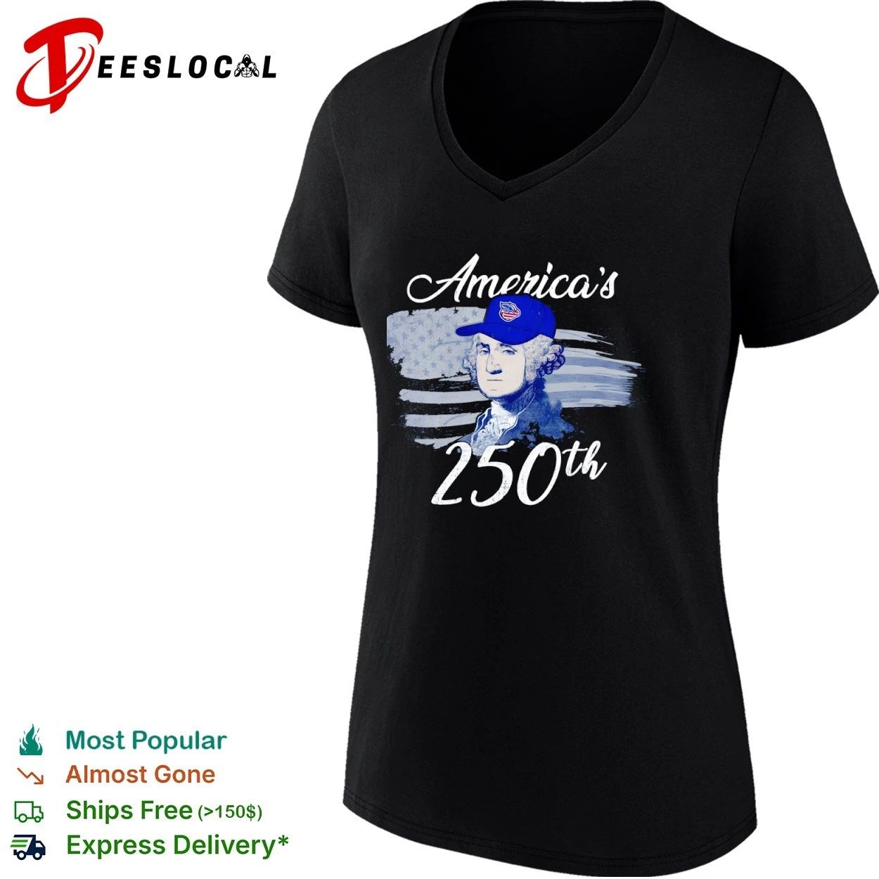 George Washington America’s 250th America 250 T-shirt