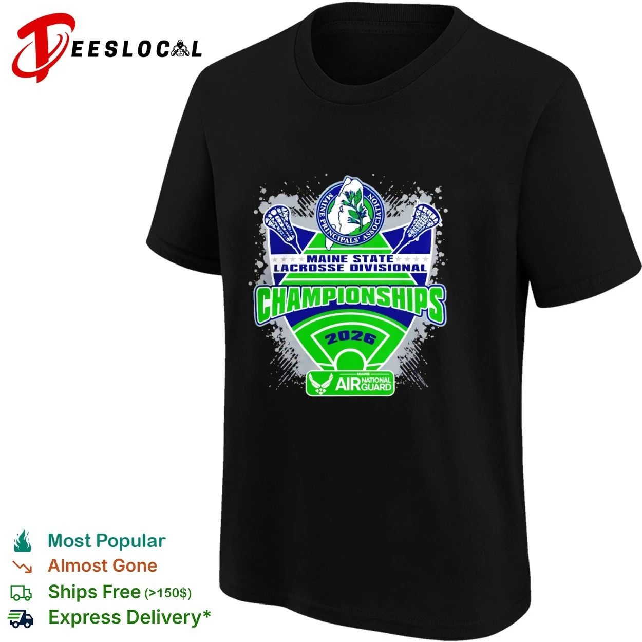 Maine Principals Association Maine State Lacrosse Divisional Championships 2026 T-shirt