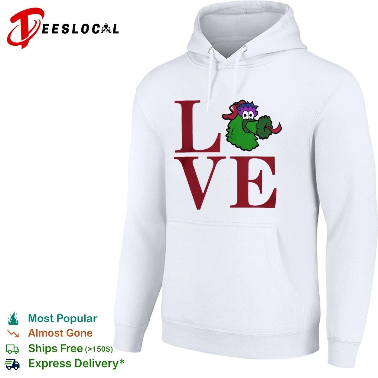 Love Philadelphia Phillies Phanatic Mascot T-shirt