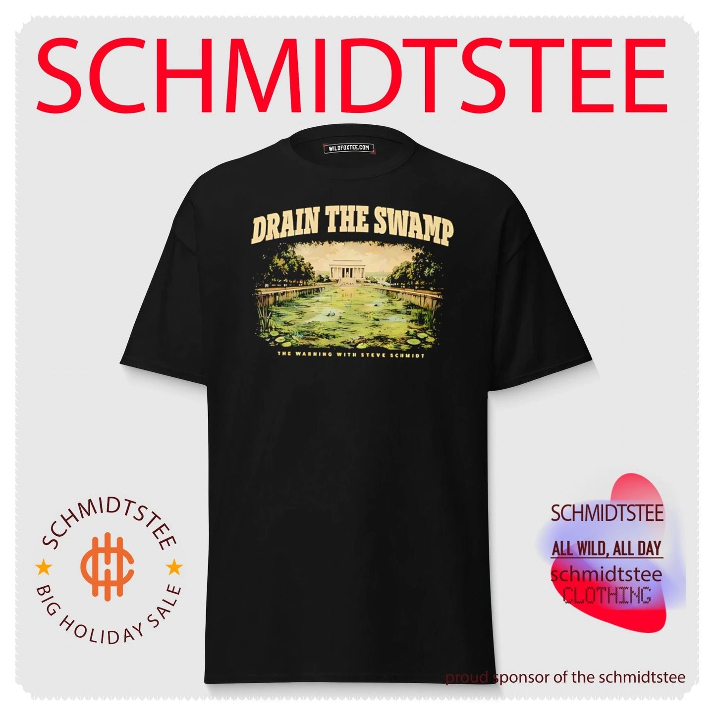 Drain the Swamp the warning with Steve Schmidt vintage shirt