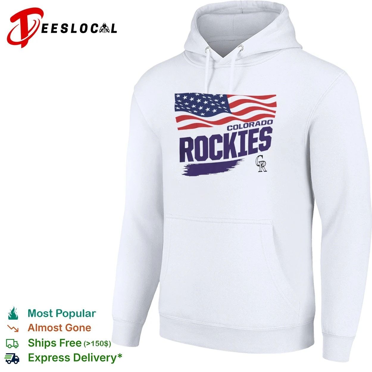 Colorado Rockies Waving Flag MLB baseball T-shirt