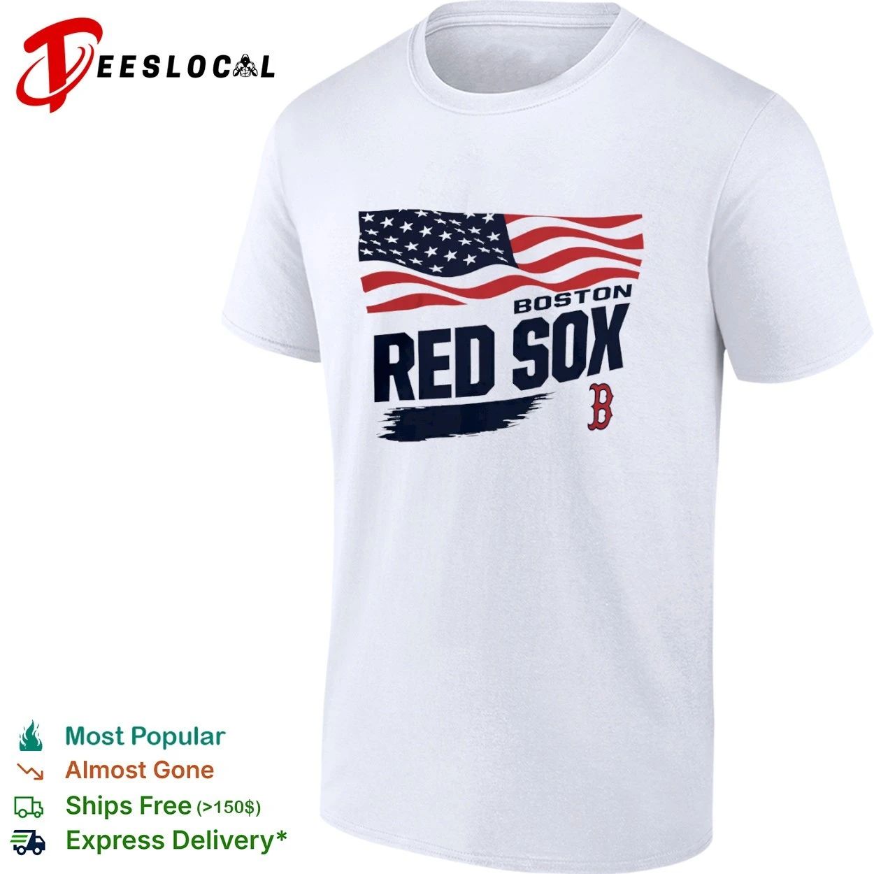 Boston Red Sox Starter Waving Flag MLB T-shirt