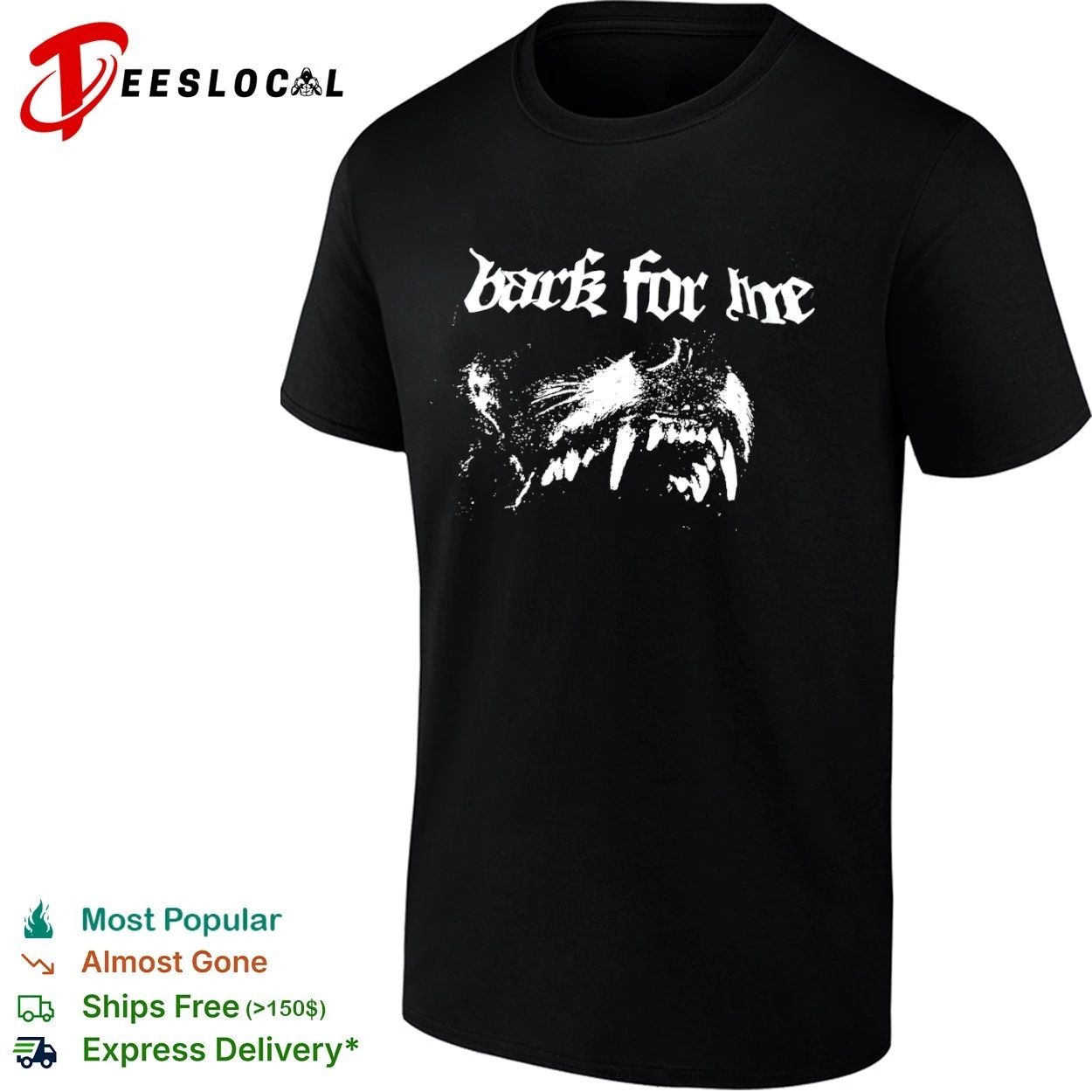 Bark for Me dog wolf gothic aesthetic T-shirt