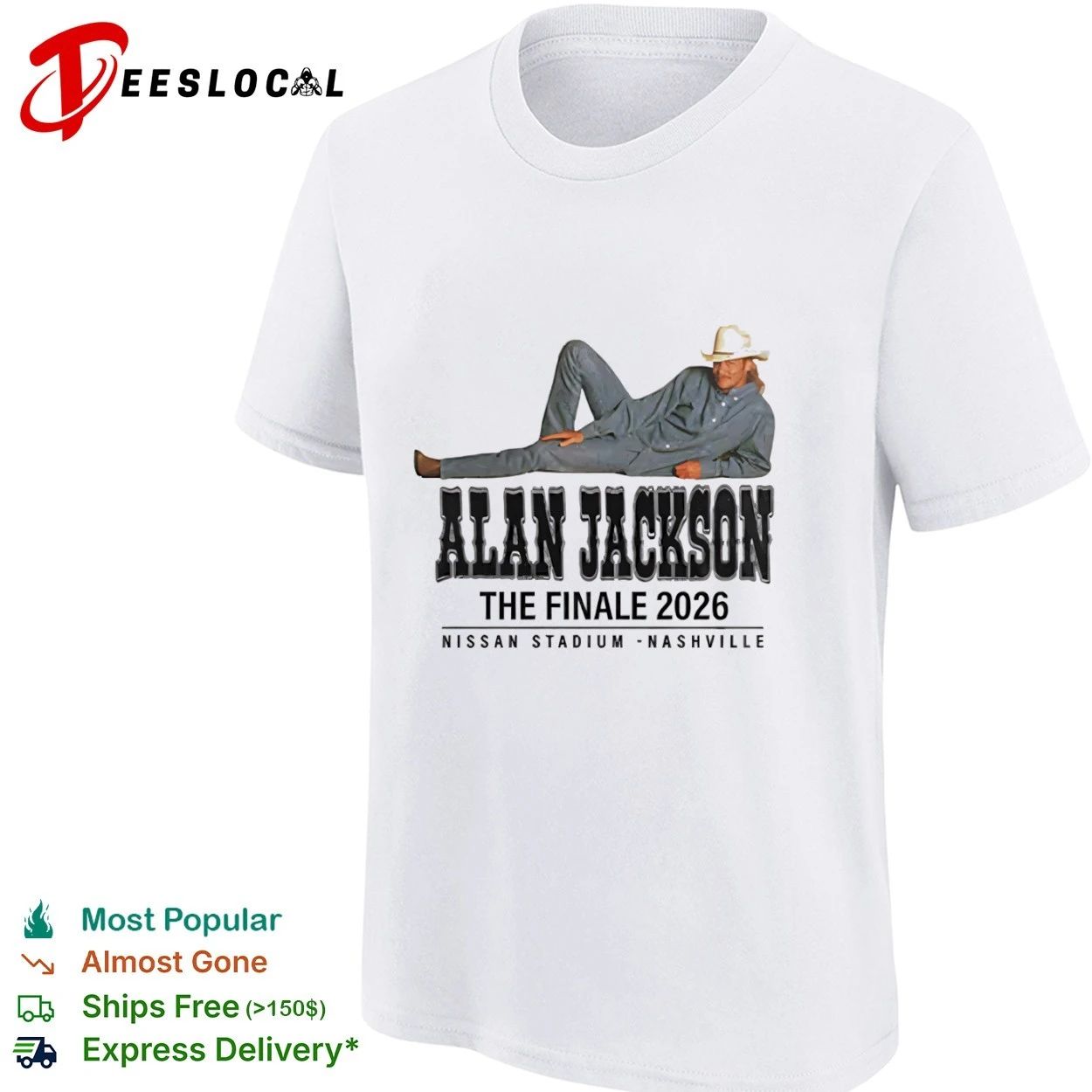 Alan Jackson The Finale 2026 Nissan Stadium Nashville T-shirt
