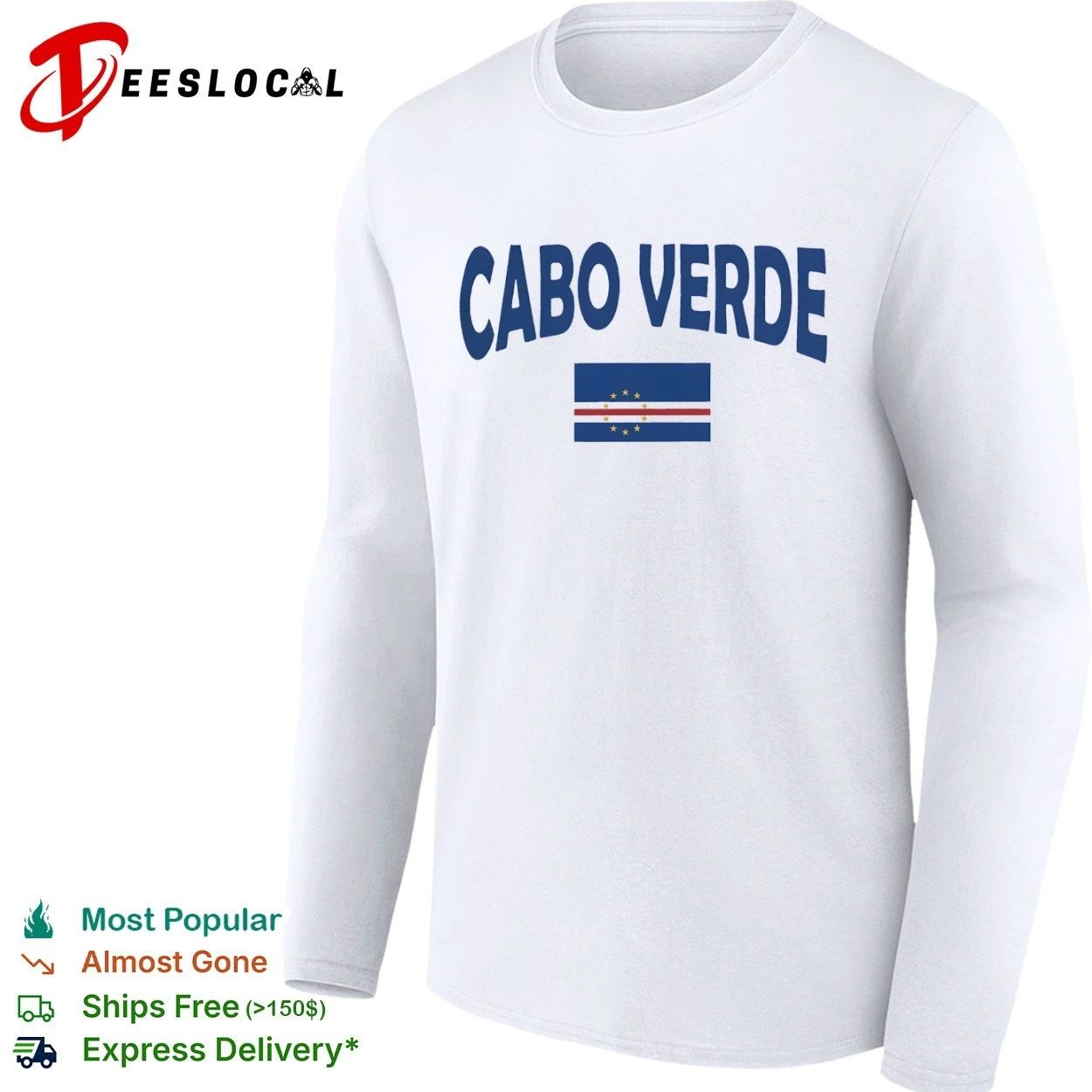 Cabo Verde World Cup Flag Soccer National Team T-shirt