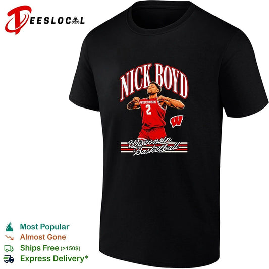 Nick Boyd Wisconsin Badgers Basketball T-shirt