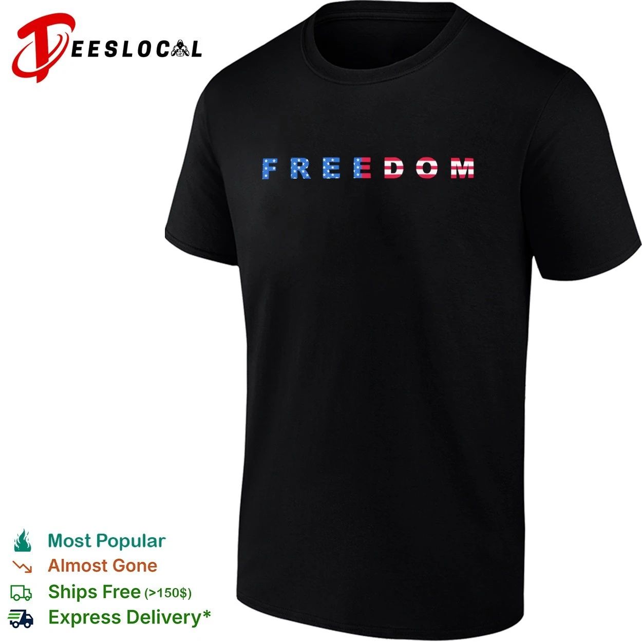 Freedom 250th Anniversary USA Patriotic T-shirt