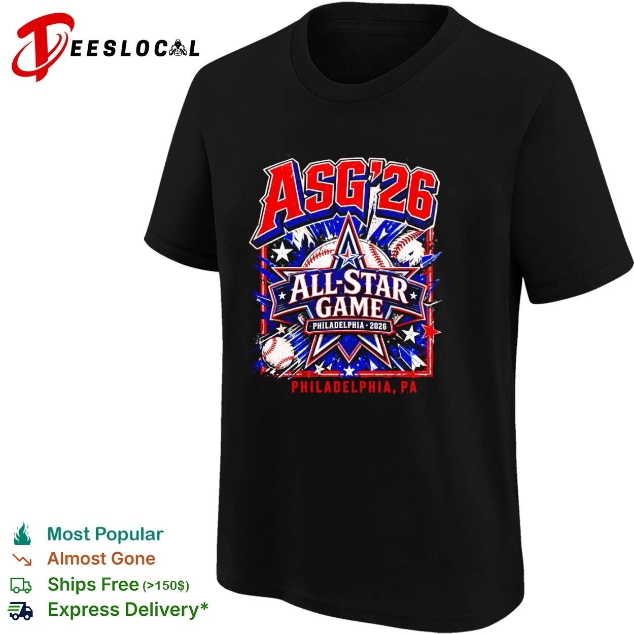 ASG 26 All-Star Game Philadelphia 2026 Philadelphia Phillies T-shirt