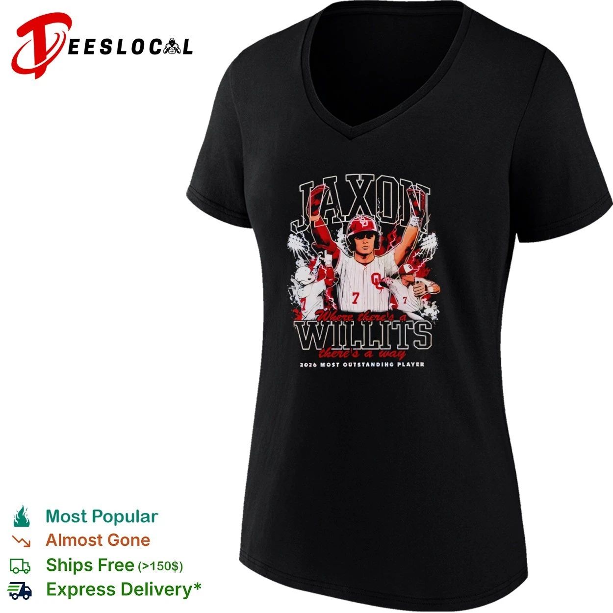 Jaxon Willits Oklahoma Sooners 2026 Most Outstanding Player T-shirt